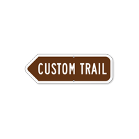 Add Your Custom Trail Left Arrow Sign