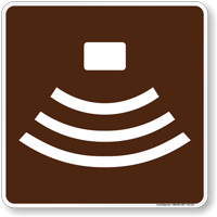 Amphitheater Symbol Sign For Campsite