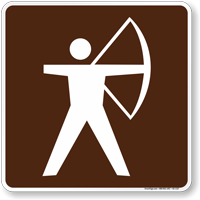 Archer Symbol Sign For Campsite