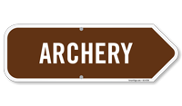 Archery Arrow Campground Sign