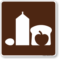 Grocery Store Symbol Sign For Campsite