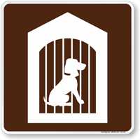 Kennel Symbol Sign For Campsite