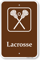 Lacrosse Campground Sign With Symbol