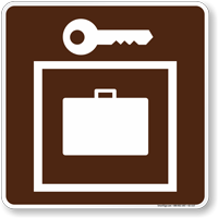 Locker Symbol Sign For Campsite