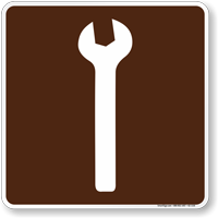 Mechanic Symbol Sign For Campsite