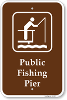 Public Fishing Pier Sign