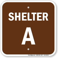 Shelter A Evacuation Assembly Area Sign