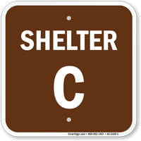 Shelter C Evacuation Assembly Area Sign
