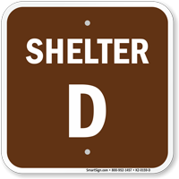 Shelter D Evacuation Assembly Area Sign