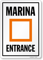 Marina Entrance Sign