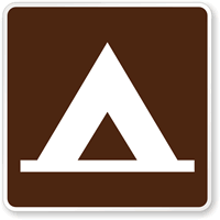 Camping (Tent) Symbol - Traffic Sign
