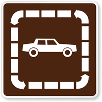 Trail (Interpretive, Auto) Symbol - Traffic Sign