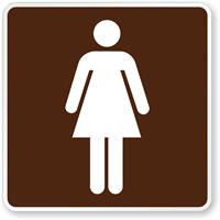 Women Rest Room (Symbol) Accommodation Services Sign
