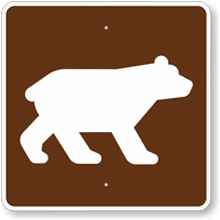 Bear Viewing Area, MUTCD Campground Guide Sign