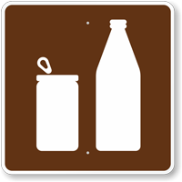 Cans or Bottles, MUTCD Campground Guide Sign