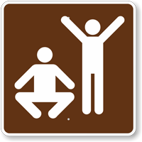 Exercise or Fitness, MUTCD Campground Guide Sign
