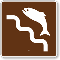 Fish Ladder, MUTCD Guide Sign for Campground