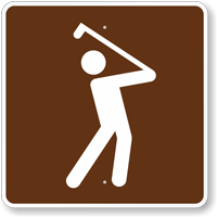 Golfing, MUTCD Guide Sign for Campground