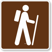 Hiking Trail, MUTCD Guide Sign for Campground