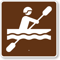 Kayaking, MUTCD Guide Sign for Campground
