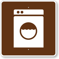 Laundromat, MUTCD Guide Sign for Campground