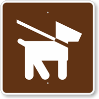 Pets on Leash, MUTCD Campground Guide Sign