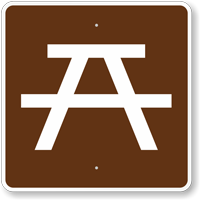 Picnic Site, MUTCD Guide Sign for Campground