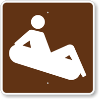Snow Tubing, MUTCD Guide Sign for Campground