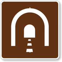 Tunnel, MUTCD Guide Sign for Campground