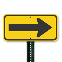 Left or Right Directional Arrow Sign