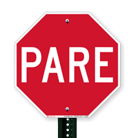 Spanish Stop Signs