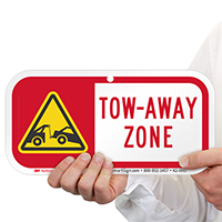 Tow-Away Zone Supplemental Parking Signs