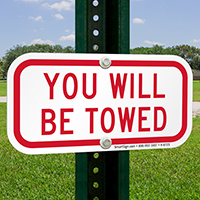 Tow Away Sign