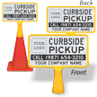 Custom Curbside Pickup ConeBoss Sign