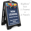 Now Leasing BigBoss Portable Custom Sidewalk Sign