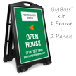 Open House BigBoss Portable Custom Sidewalk Sign