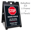 Stop Add Headline BigBoss Portable Custom Sidewalk Sign