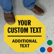 Add Text and Instructions Custom SlipSafe Floor Sign