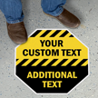 Add Text and Instructions Custom SlipSafe Floor Sign