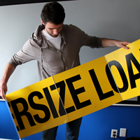 Foldable Aluminum Oversize Load Sign