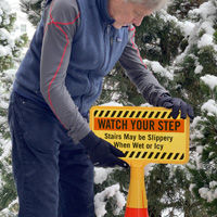 Stairs May Be Slippery ConeBoss Sign