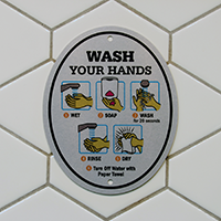 Sanitization station sign