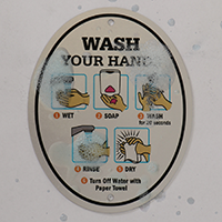 Hand hygiene sign