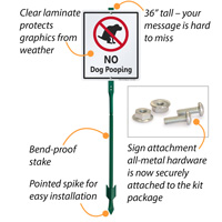 Dog Poop Prohibited Sign