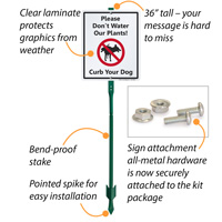 Dog waste clean-up reminder