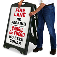 Carril De Fuego, Prohibido Estacionarse Sign