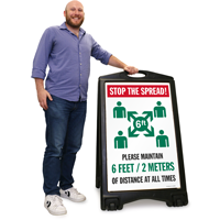 Social Distance Reminder: Keep 6ft