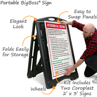 Sidewalk sign current outbreak