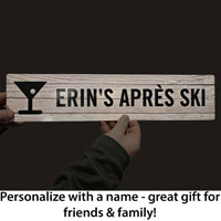Ski Trail Sign Customized with Your Text and Clipart