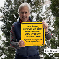 Slippery Surfaces Warning Sign